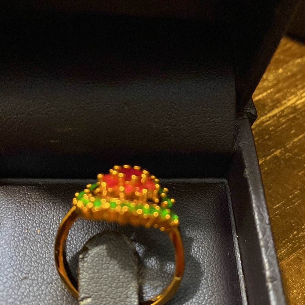 Ruby And Emerald Ring - image 6